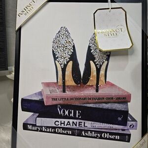 Instinct Style By Art Remedy Vogue Chanel Hand Embellished By An Artist Wall